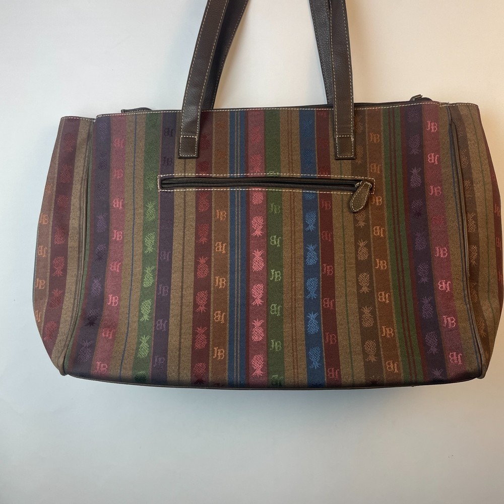 Jamaica Bay handbag pineapple fall winter  colors striped purse shoulder bag